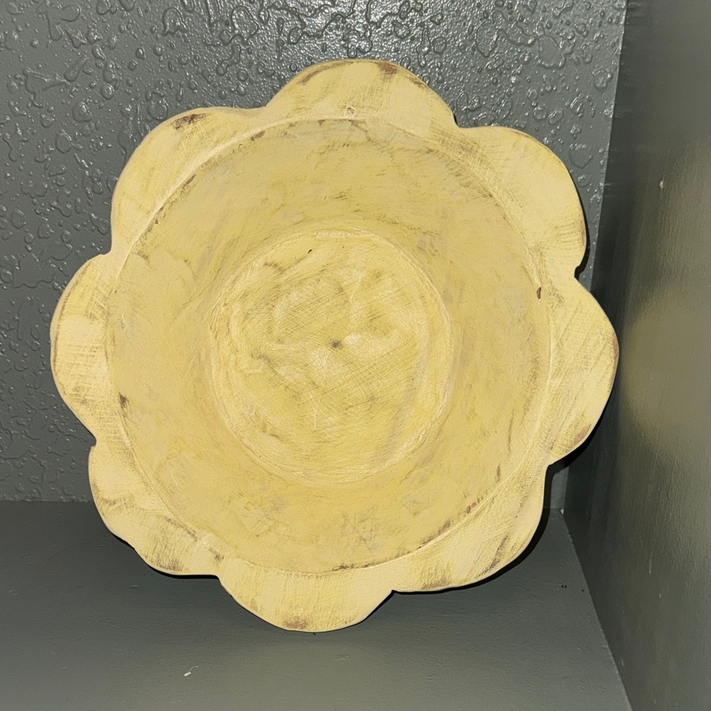 Yellow Flower Dough Bowl